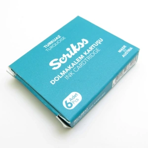 SCRIKSS DOLMA KALEM KARTUŞU 6LI TURKUAZ