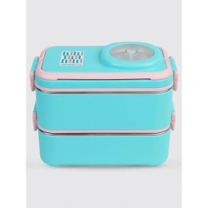 UZSPACE VGN-8023-8054 PASLANMAZ ÇELİK YEMEK KABI - LUNCH BOX  1200 ML CYAN GREEN