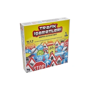 MR. TOY TRAFİK İŞARETLERİ EĞİTİM VE OYUN SETİ 54 PARÇA