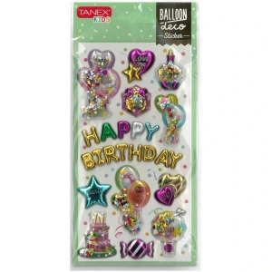 TANEX KIDS TNX-26003 DEKORATİF ETİKETLER - PUFFY BALLON STICKER