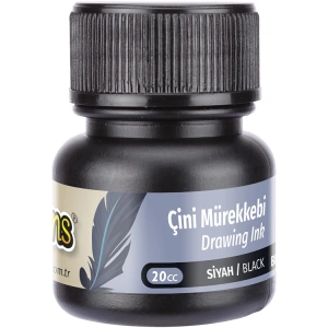 BRONS BR-317  ÇİNİ  MÜREKKEBİ SİYAH 20cc