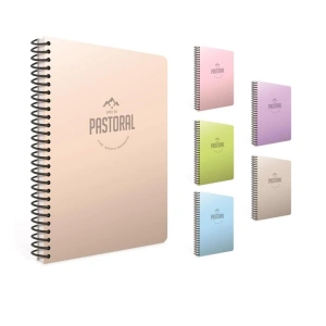 GIPTA PASTORAL SPİRALLİ PP.KAPAK A6 80YP. KARELİ DEFTER