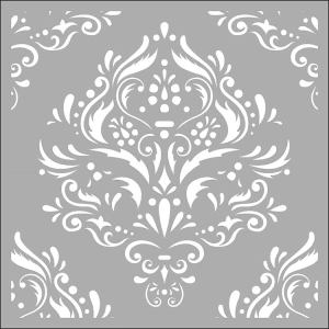 ARTDECO STENCİL 30X30CM DAMASK BORDÜR 149
