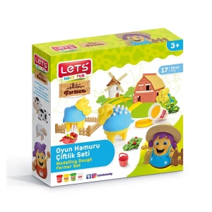 LETS OYUN HAMURU ÇİFTLİK SETİ 17 PARÇA  L9007