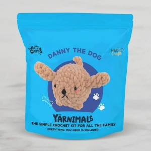HELLO CRAFTS YN004 THE YARNIMALS CROCHET AMIGURUMI ÖRGÜ KİTİ -  KÖPEK DANNY THE DOG  (1 SET)