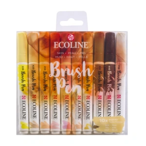 TALENS ECOLINE BRUSH PEN - FIRÇA UÇLU ÇİZİM KALEM SETİ 10LU