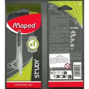 MAPED 119418 STUDY NİKEL PERGEL SETİ 8Lİ - KARTON KILIFLI