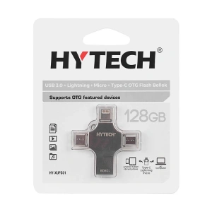 HYTECH HY-XUFO31-128 128 GB USB 3.0 + LİGHTNİNG +MİCRO + TYPEC OTG FLASH BELLEK