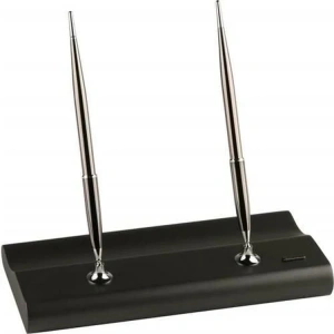 SCRIKSS MASA TAKIMI FÜME GRİ MASİF AĞAÇ DOLMAKALEM + TÜKENMEZ TİTANYUM