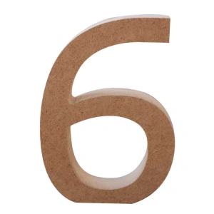 TEKNOPOİNT AHŞAP HR58 18mm.AYAKTA DURAN RAKAM 6