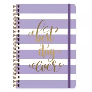 KESKİN A5 SPİ.SERT KAPAK DÜZ DEFTER 80yp.DAILY NOTES MUSE-BEST DAY EVER