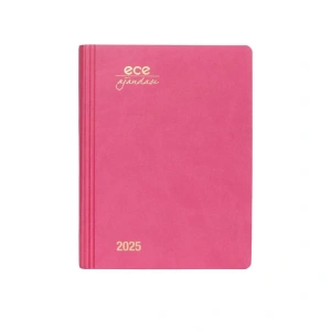 ECE 12X16 MARMARİS GÜNLÜK AJANDA ÇİZGİLİ PEMBE