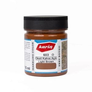 KARİN EBRU BOYASI OKSİT KAHVE AÇIK 603 105ml.