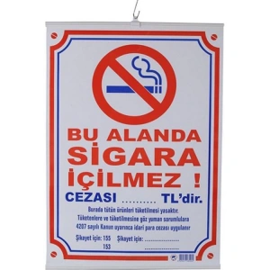 GÜLPAŞ 50x70 SİGARA İÇİLMEZ LEVHASI - 504