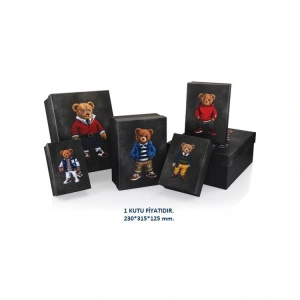 GIPTA XOXO DİKDÖRTGEN HEDİYE KUTUSU BX2790 E NO:5 230X315X125 mm - TEKLİ