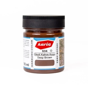 KARİN EBRU BOYASI OKSİT KAHVE KOYU 604 105ml.