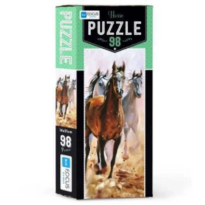 BLUE FOCUS BF218 HORSE (AT) PUZZLE YAPBOZ 14x31cm 98 PARÇA