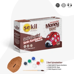 ŞEKİL SKL UG BX UĞUR BÖCEĞİ KUMBARA SERAMİK OBJE BOYAMA SETİ