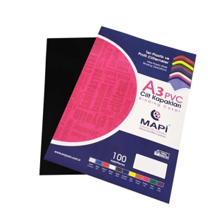 MAPİ 240301 A3 CİLT KAPAĞI SİYAH 160mic. 100LÜ