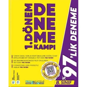 PRUVA AKADEMİ 8.SINIF 1.DÖNEM KAMPI DENEME