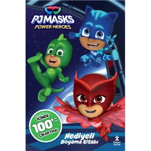 PJ MASKS 100 ÇIKARTMA HEDİYELİ BOYAMA KİTABI