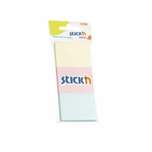 GIPTA STICKN 38X51 PASTEL 3 RENK YAPIŞKANLI NOTLUK 100 YP.
