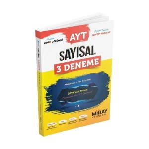 MİRAY YAYINLARI  AYT SAYISAL 3 DENEME MATEMATİK - FEN BİLİMLERİ