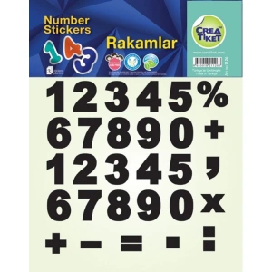 CREA ETİKET - 1126 RAKAMLAR 3LÜ