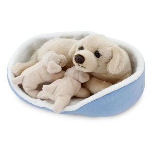 NECOTOYS ANIMALS OF THE WORLD 20896 SEPETTE YAVRULU LABRADOR KÖPEK PELUŞ