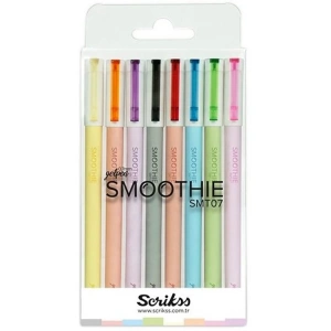 SCRIKSS SMOOTHİE JEL KALEM TÜKENMEZ KALEM 0.7  8 RENK