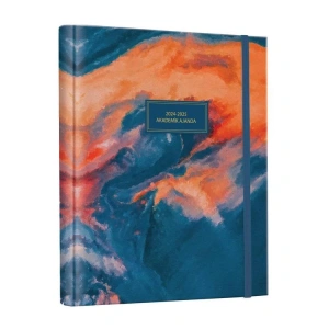 VICTORIAS JOURNALS 1266 GİZLİ SPİRALLİ 17x23  LASTİKLİ SERT KAPAK 2024-2025  AKADEMİK AJANDA