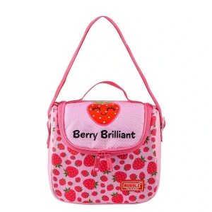 MUGGLE MU-8447 STAWBERRY PEMBE TEK GÖZLÜ BESLENME ÇANTASI
