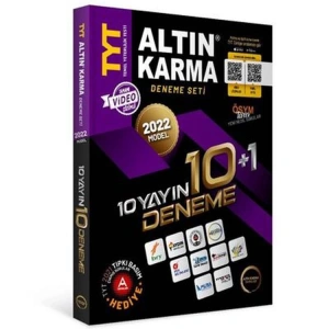 ALTIN KARMA 2022 TYT 10+1 DENEME SETİ (10 FARKLI YAYIN 10+1 DENEME)