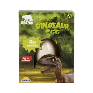 SUNMAN SUN-RST-CRZ-KAZI SET DİNOZOR YUMURTA KARANLIKTA PARLAYAN 12D.