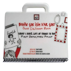 AKADEMİ ÇOCUK - FUNNY MAT - MİNİ SET - BUGÜN ÇOK İŞİM VAR ÇOK! 19,5x26cm