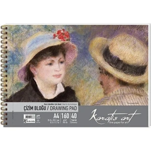 KARATİS ART A4 DRAWING PAD/ ÇİZİM BLOK DEFTERİ 160 gr. 40YP - 484004