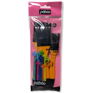 PEBEO SET-17 3LÜ ZEMİN FIRÇA SETİ SENTETİK KIL  NO: 1-1.5-2