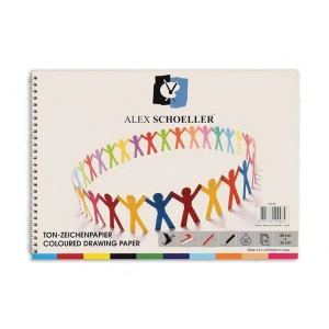 ALEX SCHOELLER FON BLOK SPİRALLİ DEFTER 25X35cm 15Lİ ALX-841