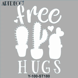 ARTDECO STENCİL 30X30CM SARIL BANA  180