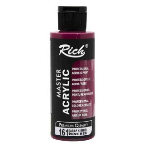 RİCH AKR-120-161 AKRİLİK BOYA 120 CC ŞARAP KIRMIZI