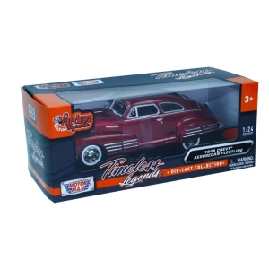 VARDEM  73355AC MOTOR MAX 1:24 SÜRTMELİ METAL ARABA 1948 CHEVY AEROSEDAN FLEETLINE