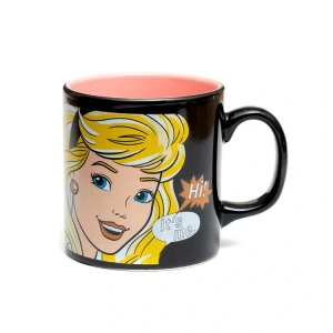 MACMUG 381181 HI BARBIE MUG BARBIE İÇ PEMBE DIŞ SİYAH SERAMİK KUPA