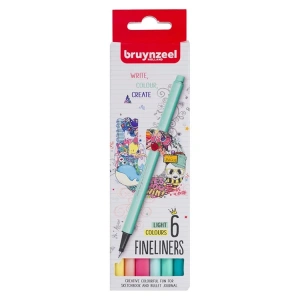 BRUYNZEEL FINELINER LIGHT RENKLER 0.4mm 6LI  KALEM SETİ  - B60241306