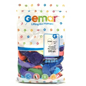 GEMAR BALON DÜZ KARIŞIK RENK 100lü