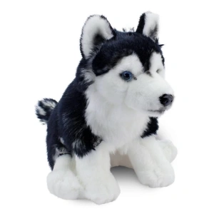 NECOTOYS ANIMALS OF THE WORLD 20907 FLOPPY SİYAH HUSKY KÖPEK PELUŞ 28 CM