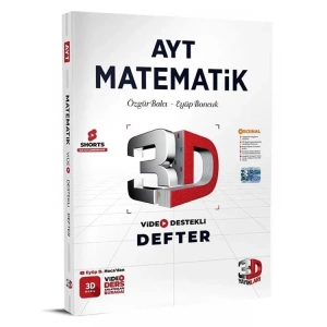 3D AYT MATEMATİK VİDEO DESTEKLİ DEFTER