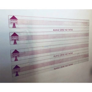 PANDA PAN-784 56X110 CM KLAVUZ ÇİZGİLİ KAĞIT YAZI TAHTASI