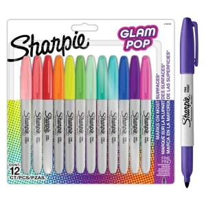 SHARPİE 2198780 GLOM POP PERMANENT FINE MARKER SET 12Lİ