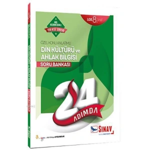 SINAV 8. SINIF  LGS DİN KÜLTÜRÜ VE AHLAK BİLGİSİ 24 ADIMDA ÖZEL KONU ANLATIMLI SORU BANKASI