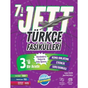 ÜNLÜLER KARMASI 7. SINIF JETT TÜRKÇE FASİKÜLLERİ